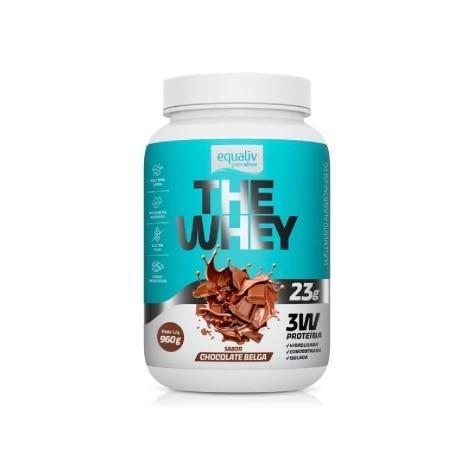 Whey Equaliv The Whey Sabor Chocolate Belga 960g - Imagem 1