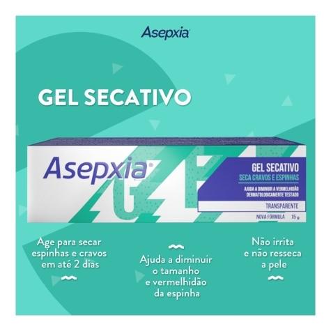 Gel Secativo Asepxia Transparente 15g - Imagem 3