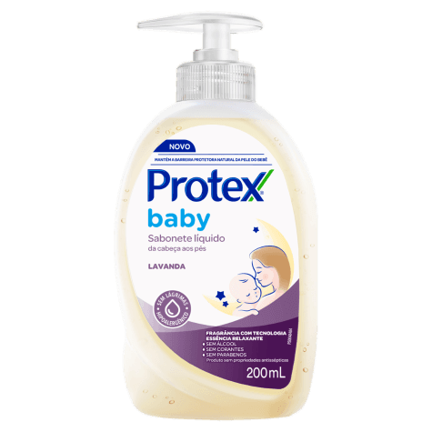 Sabonete Líquido Protex Baby Lavanda 200ml - Imagem 1