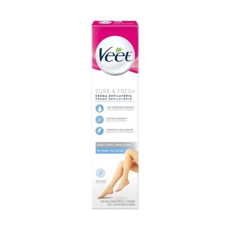 Depilatório Corporal Creme Veet Pure & Fresh Pele Delicada 200ml - Imagem 1