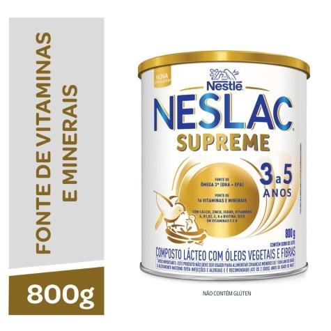 Composto Lácteo Neslac Supreme 3 a 5 Anos 800g - Imagem 3