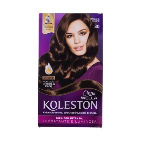 Tintura Koleston Wella 30 Castanho Escuro 157ml - Imagem 1