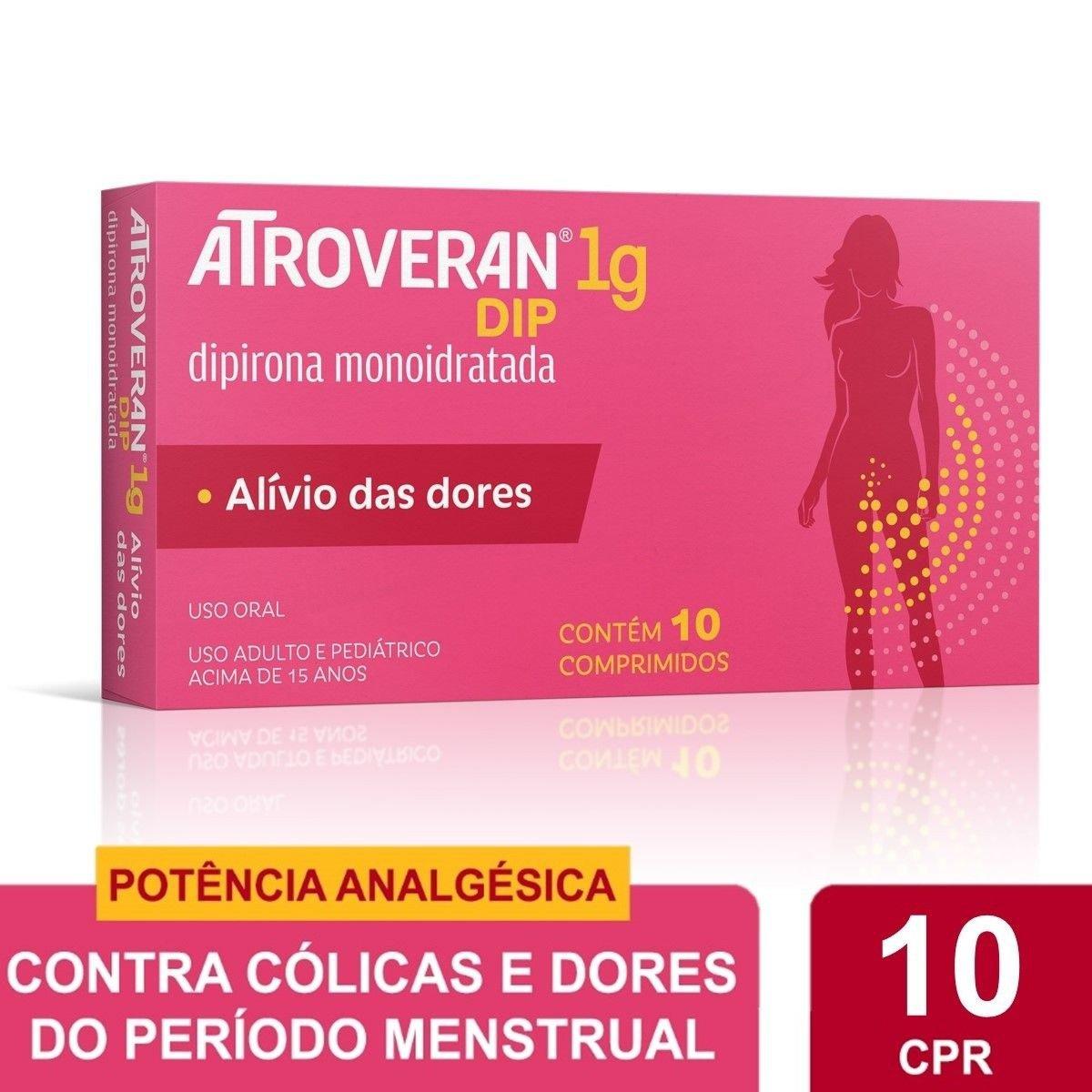 Atroveran Dip 1g 10 Comprimidos - Imagem 1