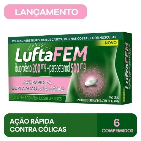 LuftaFem 200mg + 500mg 6 Comprimidos Revestidos - Imagem 2