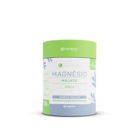 Magnésio Malato Bioroots 500mg 60 Cápsulas - Imagem 1