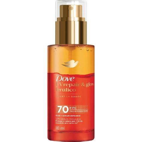 Óleo + Sérum Bifásico Dove UV Repair e Glow+ Ferúlico Expert em Danos 110ml - Imagem 1