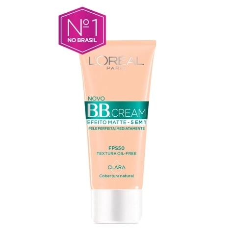 Base Facial BB Cream L'Oréal Efeito Matte 5 em 1 Clara FPS50 30ml - Imagem 2