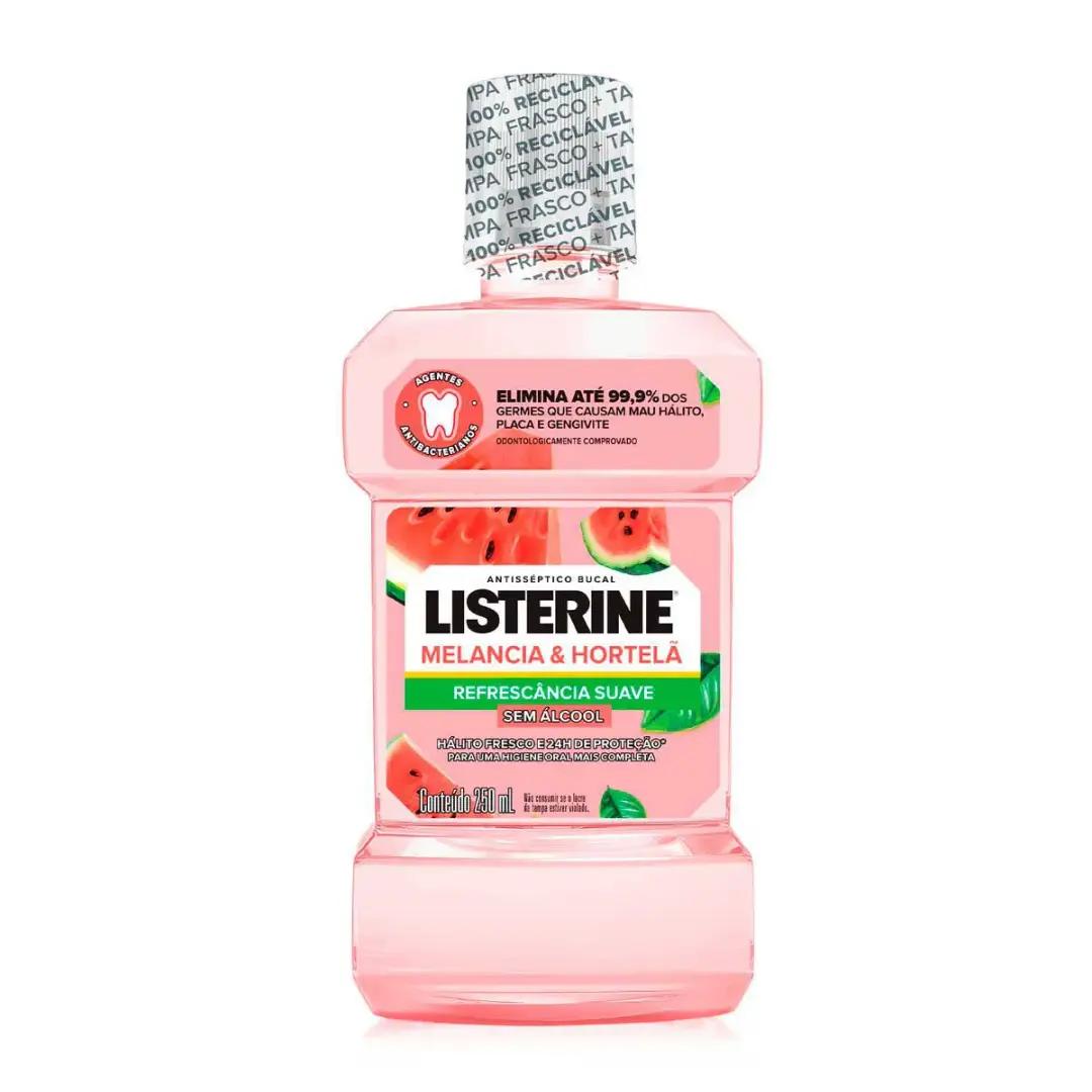Enxaguante Bucal Listerine Melancia & Hortelã Sem Álcool 250ml - Imagem 1