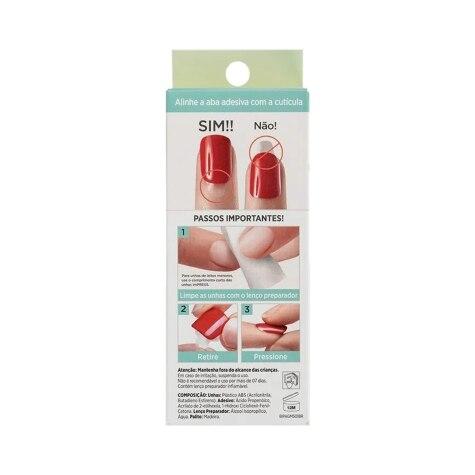 Unhas Postiças Autocolantes Impress Self Love Cor Extra Curta Quadrado 30 Unidades - Imagem 5