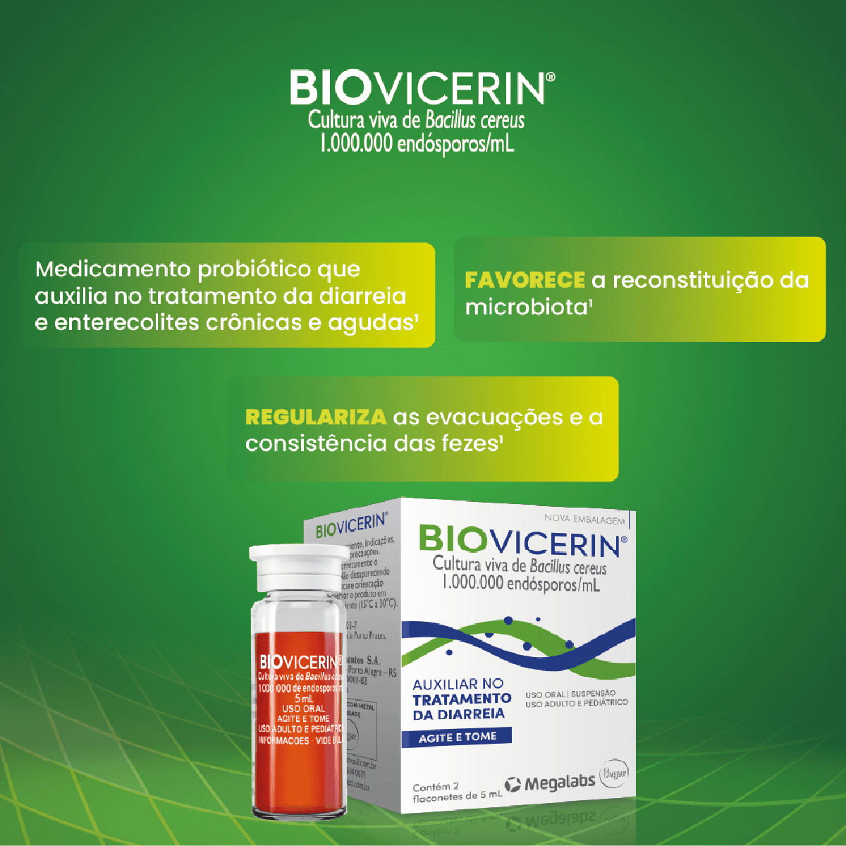Biovicerin Suspensão Oral 2 Flaconetes de 5ml - Imagem 2