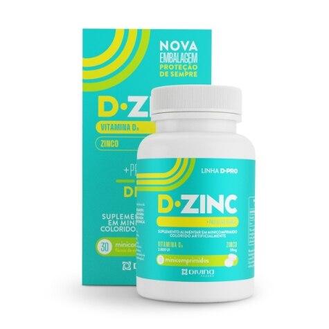 D-Zinc 2.000UI + 30mg 30 Comprimidos Revestidos - Imagem 1