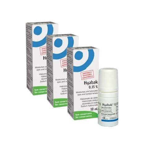 Kit 3 Unidades Hyabak 0,15% Solução Oftálmica 10ml - Imagem 1