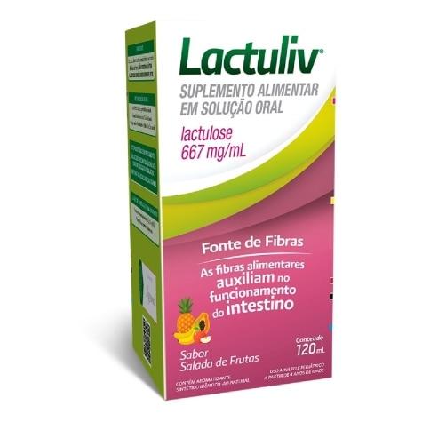 Lactuliv Xarope 667mg Sabor Salada de Fruta 120ml - Imagem 1
