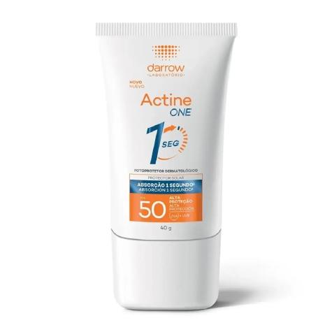 Protetor Solar Facial Darrow Actine One FPS50 Sem Cor 40g - Imagem 1
