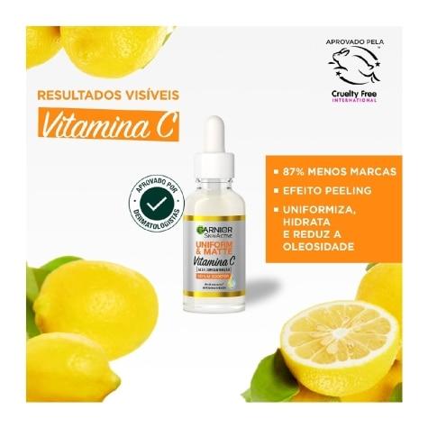 Sérum Garnier SkinActive Uniform & Matte Vitamina C Facial 15ml - Imagem 3