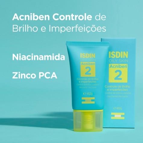 Gel Creme Isdin Oily Skin Acniben 2 Facial 41,2g - Imagem 3