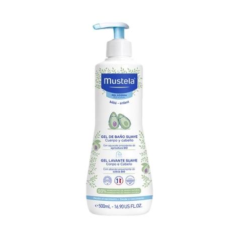 Gel de Banho Mustela Bebê Corpo e Cabelo 500ml - Imagem 1
