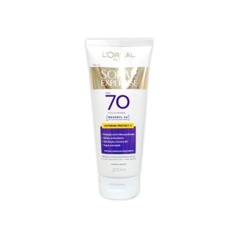 Protetor Solar Corporal L'Oréal Expertise Supreme Protect 4 FPS70 200ml - Imagem 1