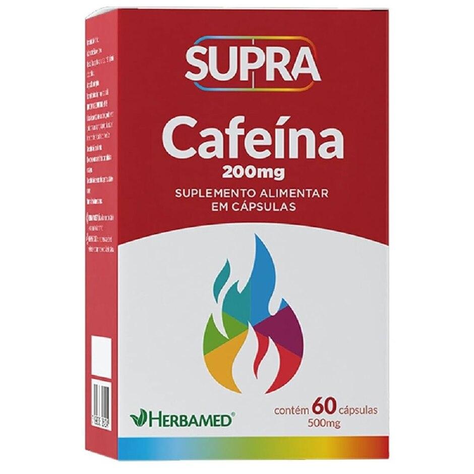 Supra Cafeína 200mg Herbamed 60 Cápsulas