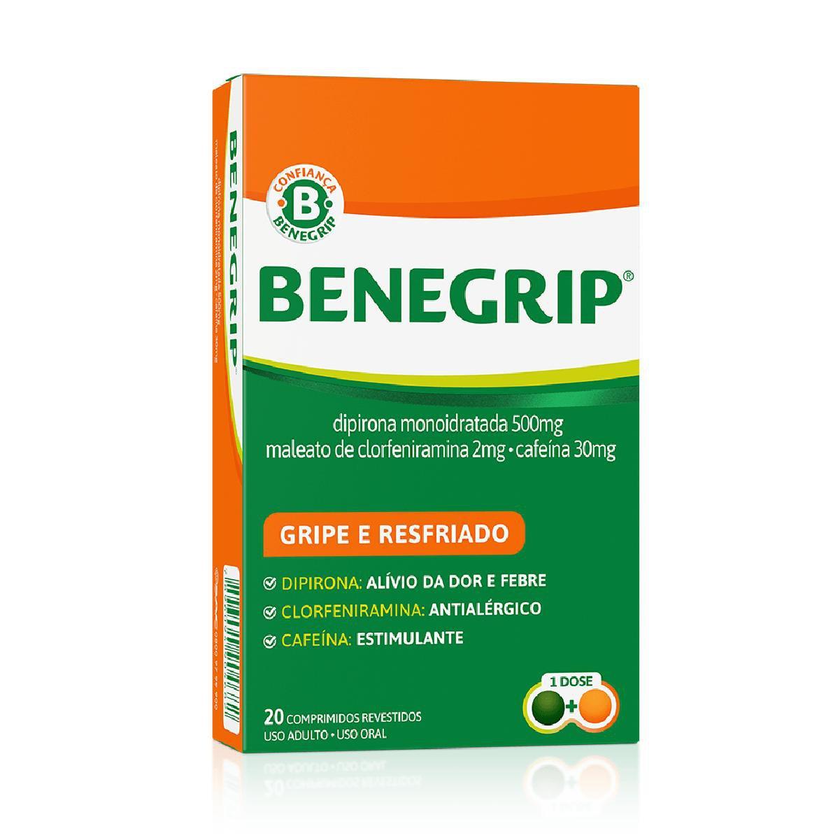 Benegrip 20 Comprimidos Revestidos - Imagem 1