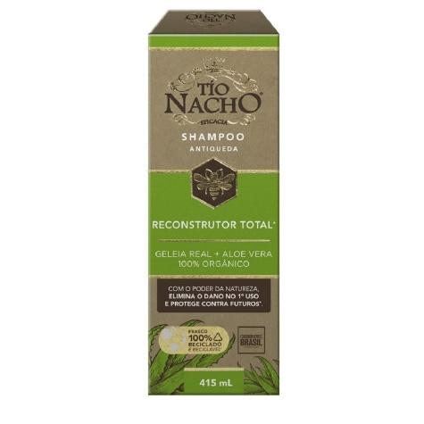 Shampoo Tio Nacho Reconstrutor Total Cabelos Quebradiços 415ml - Imagem 1
