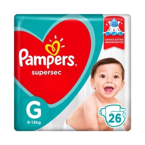 Fralda Pampers Supersec G 26 Unidades - Imagem 1