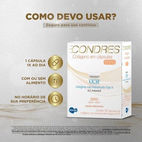 Condres Colágeno Não Hidrolisado Tipo II 40mg 30 Cápsulas - Imagem 2