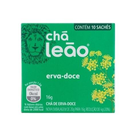 Chá Leão Sabor Erva-Doce 10 Sachês 1,6g - Imagem 1
