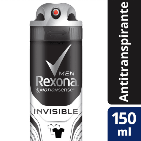 Desodorante Aerossol Rexona Men Invisible 72h 150ml - Imagem 2