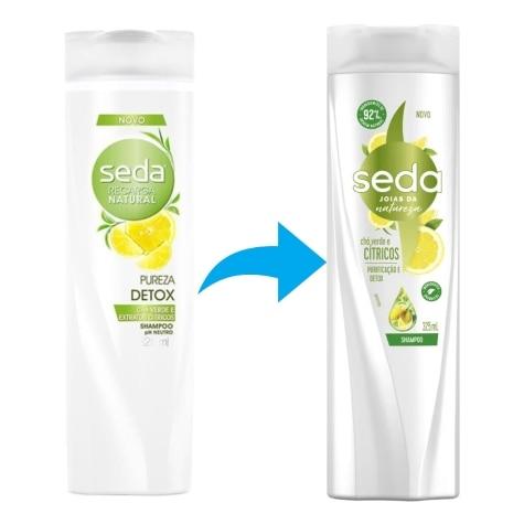 Shampoo Seda Joias da Natureza Purificação e Detox Cabelo Oleoso 325ml - Imagem 3