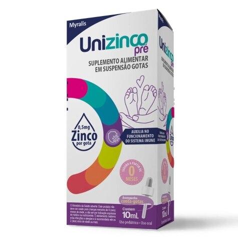 Unizinco Pré Suspensão Gotas 10ml - Imagem 1