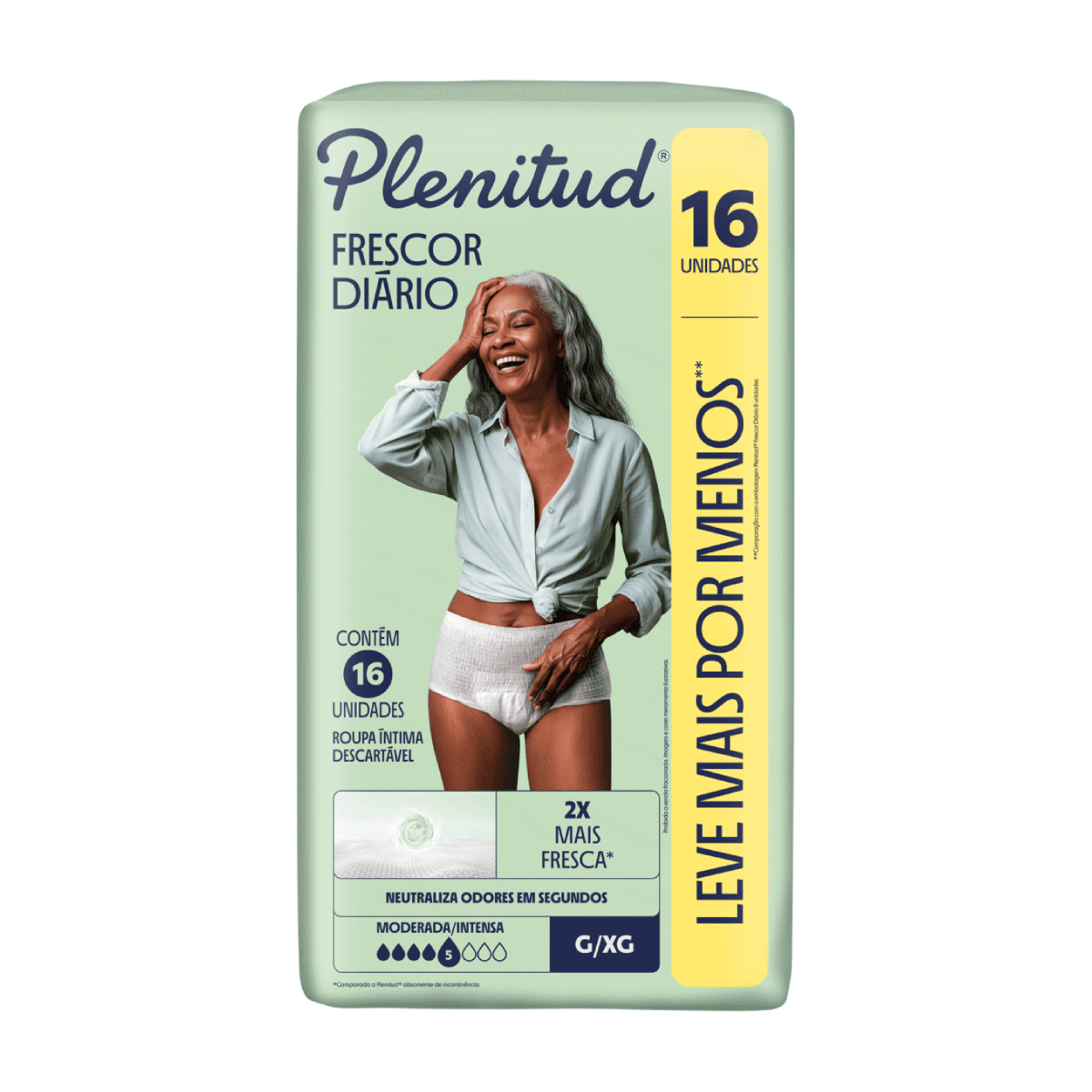 Roupa Íntima Plenitud Classic G/XG 16 Unidades - Imagem 2