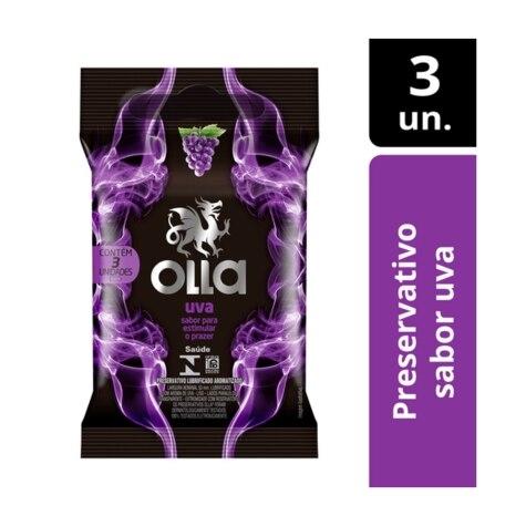 Preservativo Olla Uva 3 Unidades - Imagem 1