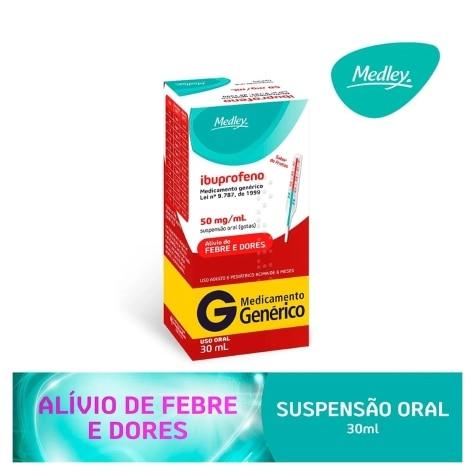 Ibuprofeno Gotas 50mg 30ml Medley Genérico - Imagem 2