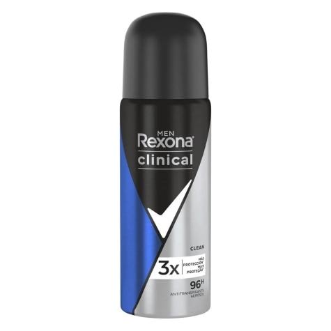Desodorante Aerossol Rexona Clinical Men 96h 55ml - Imagem 1