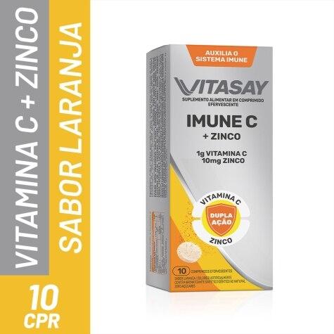 Vitasay Imune C Sabor Laranja 10 Comprimidos Efervescentes - Imagem 2