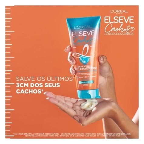 Creme Noturno Elseve Cachos Longos dos Sonhos Anti-Travesseiro 200g - Imagem 2