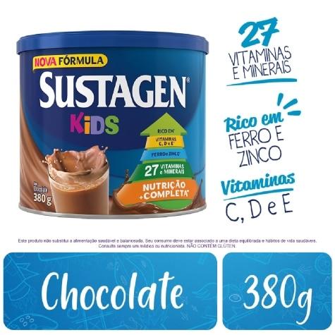 Complemento Alimentar Sustagen Kids Sabor Chocolate 380g - Imagem 4