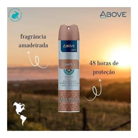 Desodorante Aerossol Above Men Country 48h 150ml - Imagem 2