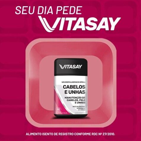 Vitasay Cabelos e Unhas 60 Cápsulas - Imagem 5