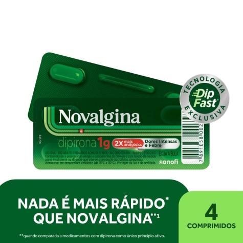 Novalgina 1g 4 Comprimidos - Imagem 1