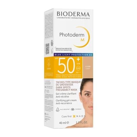 Protetor Solar Facial Bioderma Photoderm M FPS50+ Cor Claire 40ml - Imagem 1