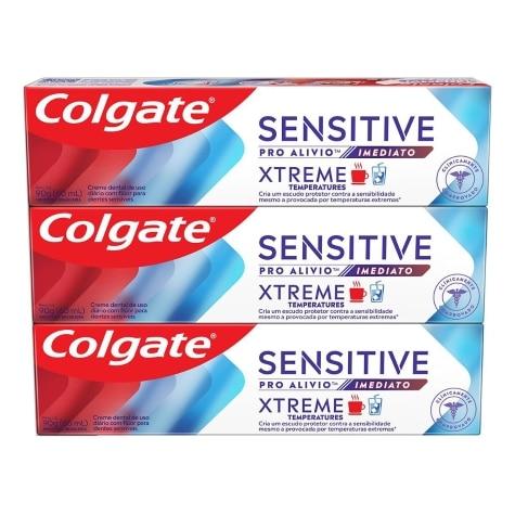 Creme Dental Xtreme Colgate Sensitive Pro-Alívio Imediato 3 Unidades 270g - Imagem 1