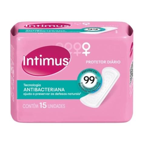Protetor Diário Intimus Cuidado Avançado 15 Unidades - Imagem 1
