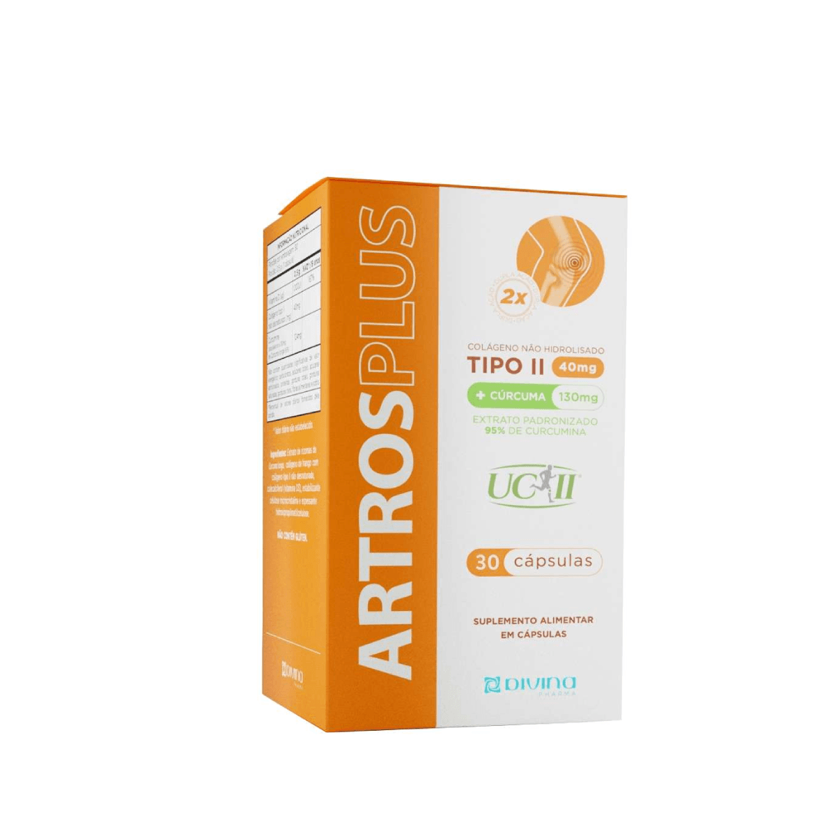 Colágeno Tipo2 Uc-Ii 40Mg + Cúrcuma 30 Cápsulas - Artros Plus - Imagem 1
