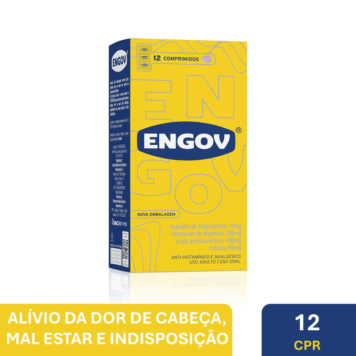 Engov 12 Comprimidos - Imagem 2