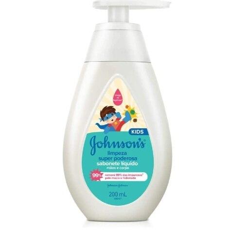 Sabonete Líquido Johnson's Kids Limpeza Super Poderosa 200ml - Imagem 1