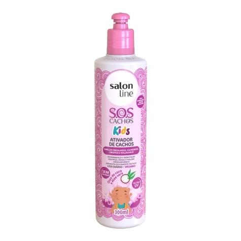 Ativador de Cachos Salon Line SOS Cachos Kids Cabelo Cacheado 300ml - Imagem 1
