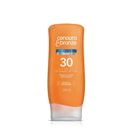 Protetor Solar Facial e Corporal Cenoura & Bronze FPS30 200ml - Imagem 1