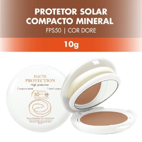 Protetor Solar Facial Avène Doré FPS50 Pó Compacto Cor Bege Escuro 10g - Imagem 2